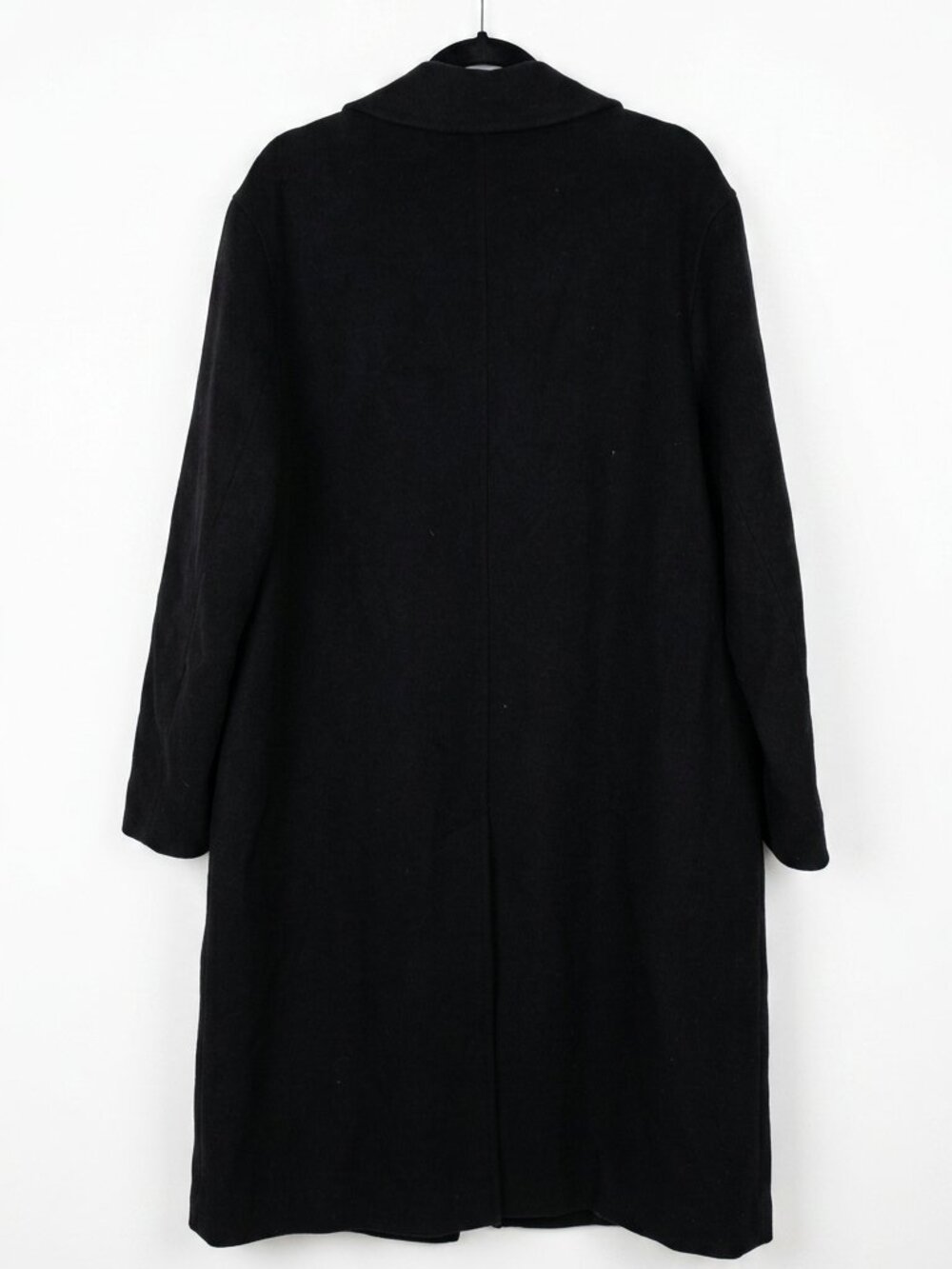 Mango Handmade Oversized Wool Coat - Black NWT M - Picture 2 of 5